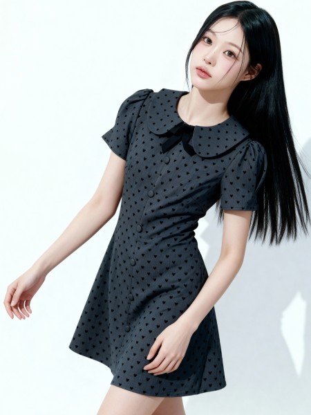 Jenny Dotty With Ribbon Dress