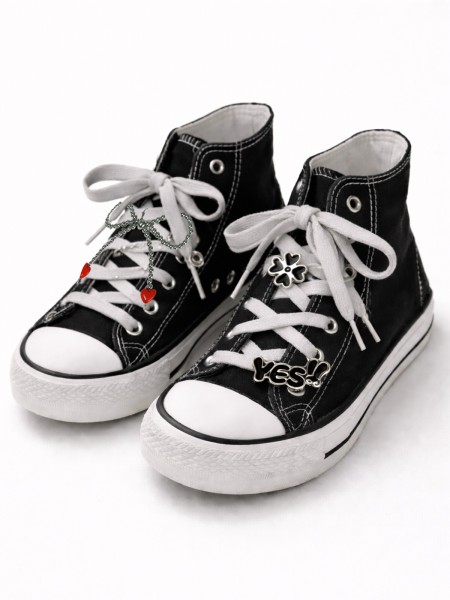 YES Grey Shoes lace with 3 acc