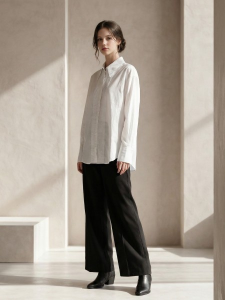 EID Jamila Front Pleats Oversize Shirt