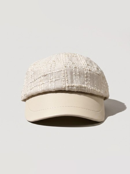 Paris Textured Tweed Golf Cap