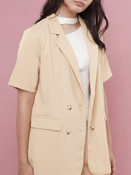 2Pcs Set Blazer and Short