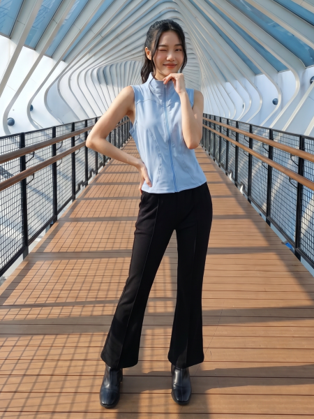 NRC High Waist Flare Elastic Pants