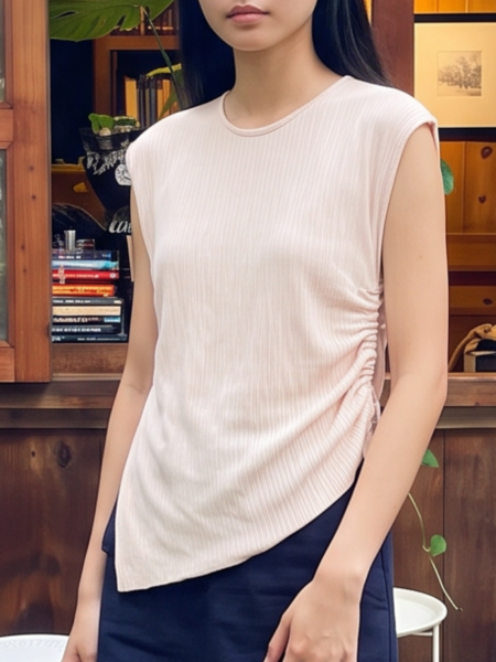PG Gather Side Textured Top