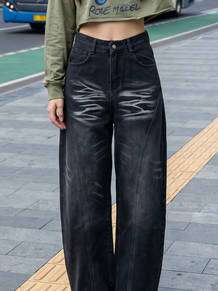 JR NRC Black Scratch Barrel Denim