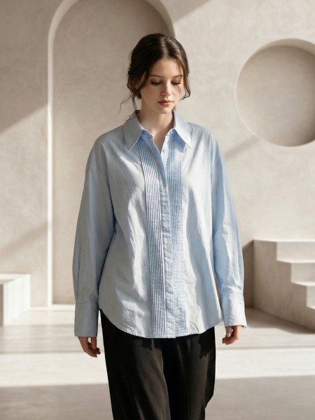 EID Jamila Front Pleats Oversize Shirt