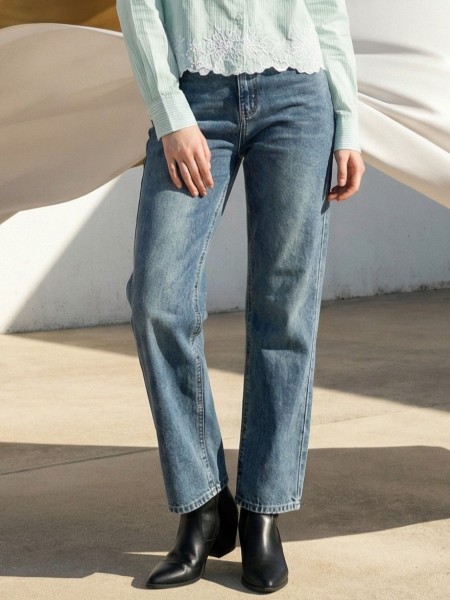 EID Light Denim Straight Cut Denim