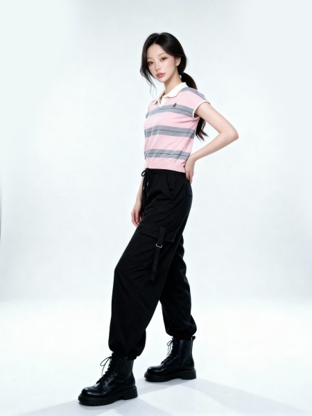 JR Ember Elastic Waist Cargo Pants