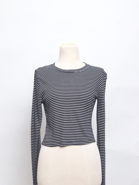 SEA CORE Horizontal Line Print Tee