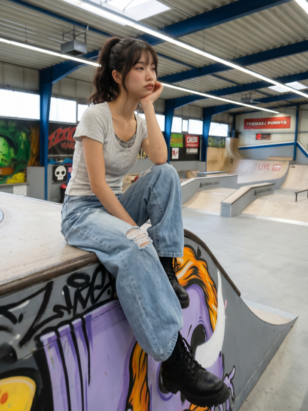 JR NRC Checkered Sheer Inner Layer Tee