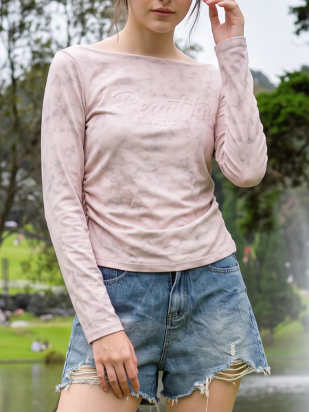 JR PG Beyoutiful Washed Pink Tee