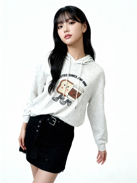 JR FoodFashion Besties Hoodies Sweater