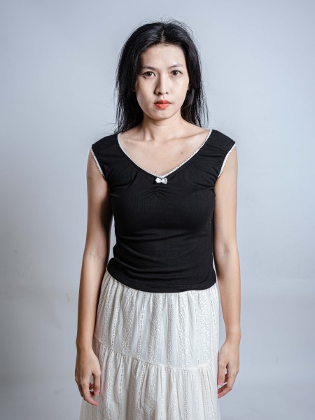 CORE Lace Outline Ribbon Tee