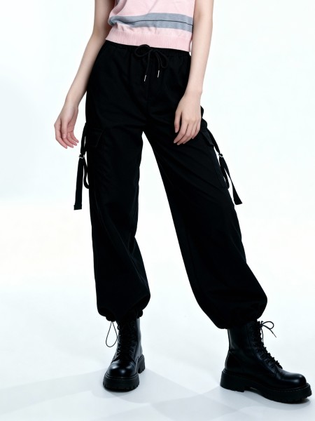 JR Ember Elastic Waist Cargo Pants