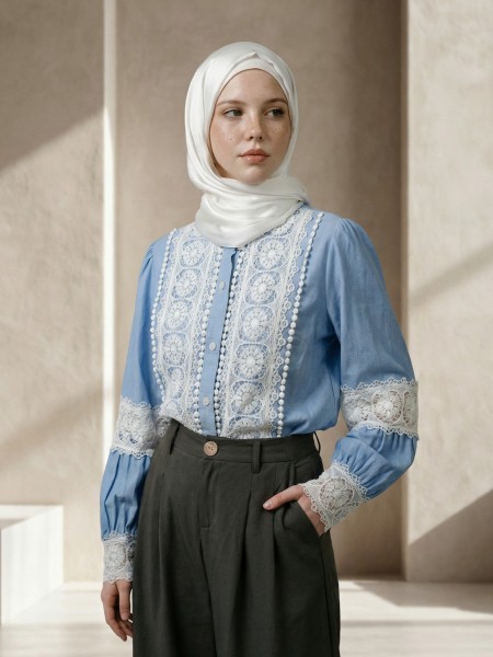 EID ELITE Sehar Sewn Embroidery Shirt