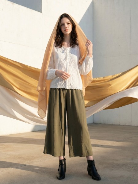 EID Zaroh Centre Embroidery Shirt