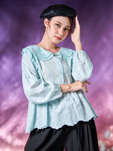 WW Farah Double Collar Top