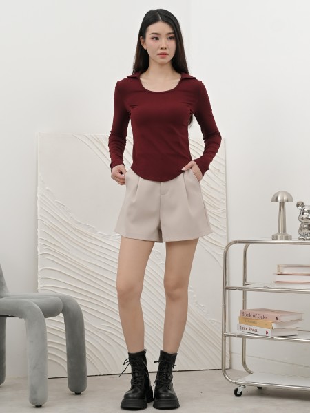 CORE DITOX Collar Long Sleeves Tee