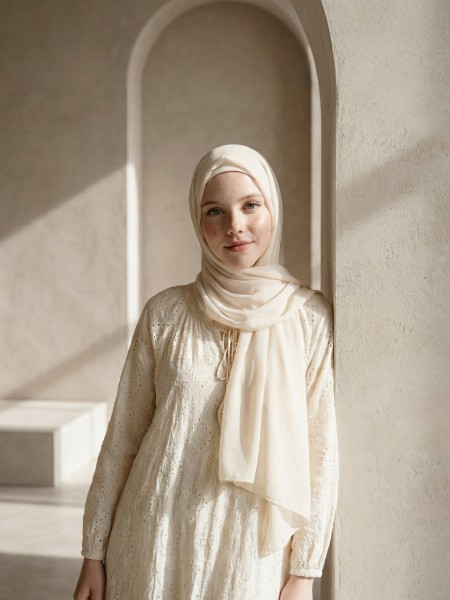 EID Diamond Eyelet Embroidery Dress