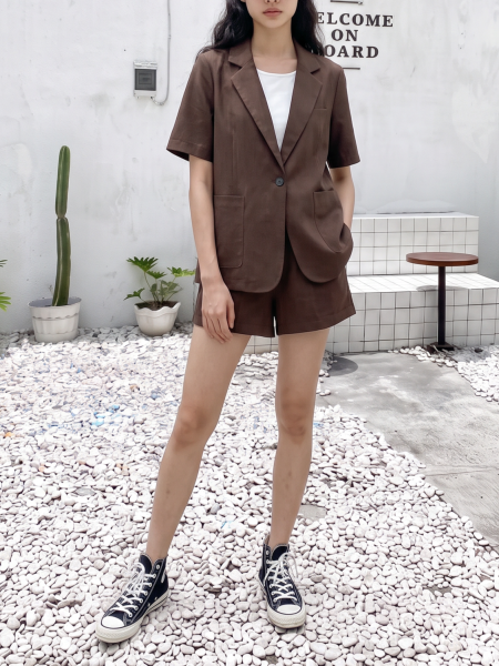 PG 2pcs Set Blazer And Short
