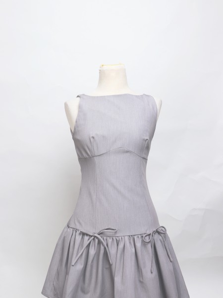 JR DITOX Zoe Gather Runched Bottom Mini Dress