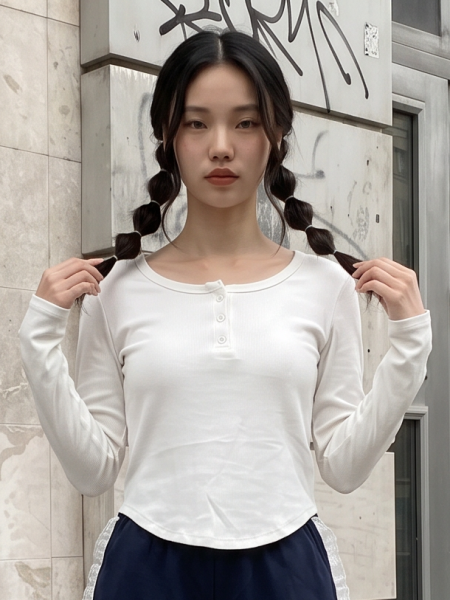 CORE NRC Button Up Long Sleeves Tee  RO1