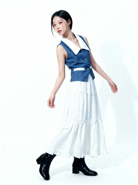 Gaia Lace Tiered Maxi Skirt