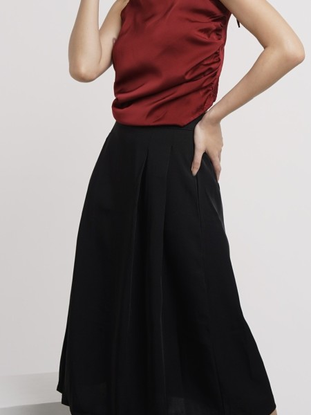 A-Line Midi Skirt