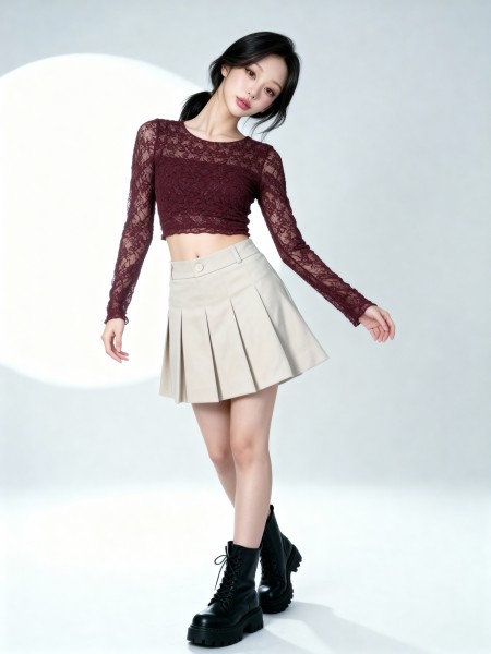 JR See-Thru Flower Tee