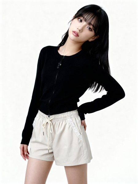 JR Ellen Zip Up Knit Cardigan