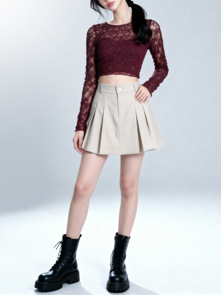JR PG Alisy Pleat Skort RO1