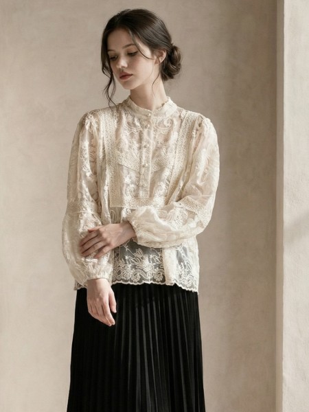 EID ELITE Taffeta Embroidery Top