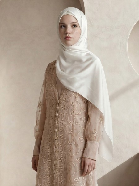 ELITE Tafetta Embroidery Layers Gamis