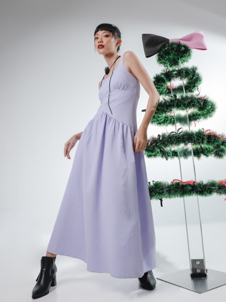 PT Aline Combi Jacquard Maxi Dress