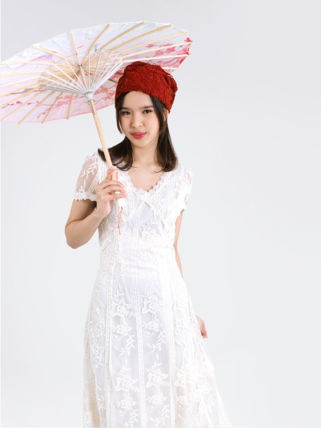 ELITE CNY Margared Midi Lace Dress
