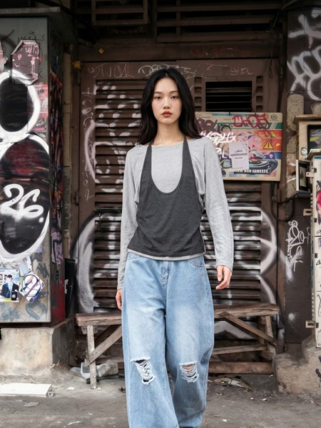 JR NRC Off Shouder And Halter Combi Tee