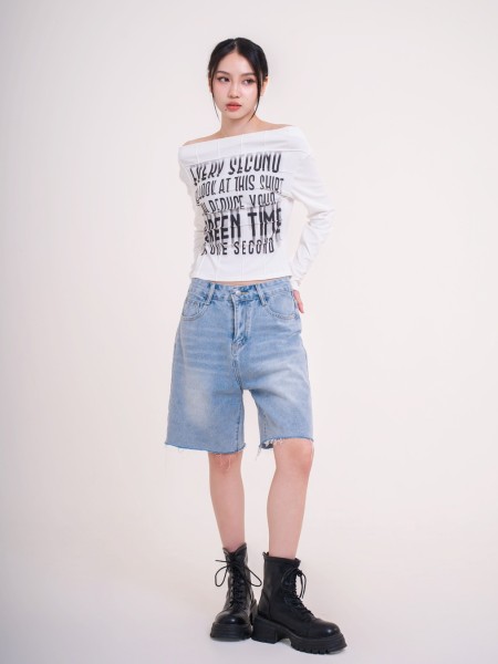 DITOX Unfinished Denim Bermuda