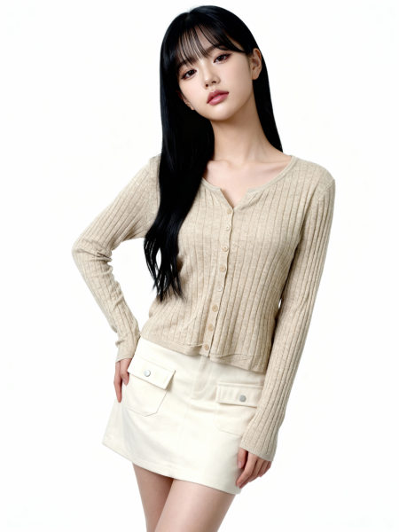 Textured Line Cardigan