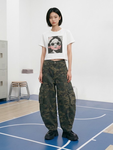JR CORE NRC Long Live Queen Semi Crop Tee