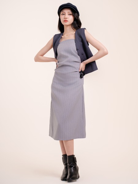 SMARTEN STRIPES TUBE DRESS