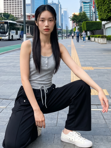JR NRC Waist Tone Jersey Pants