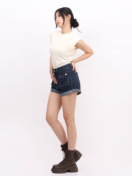 BTC Folded Denim Short