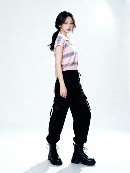 JR Ember Elastic Waist Cargo Pants