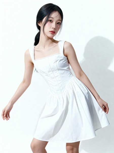 Kimberly Square Neck Corset Dress