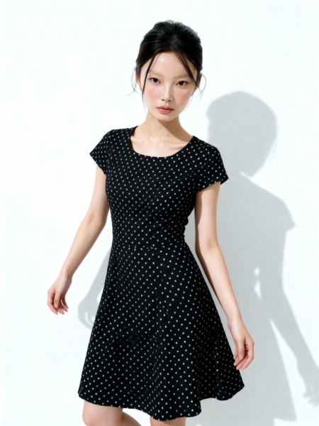 Aneira Polka Classic Dress