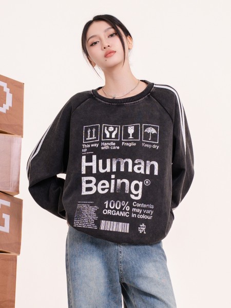 DITOX HUMAN BEING Washed Oversize Sweater