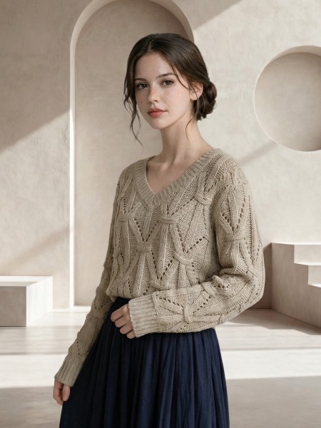 EID Rania Pattern Knit Top