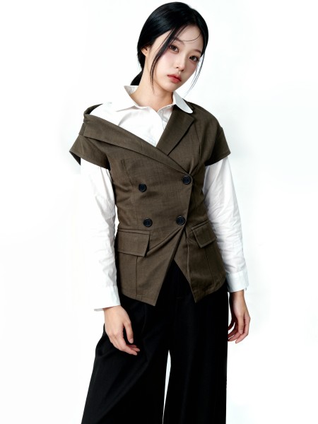 Tina Off Shoulder Blazer Top