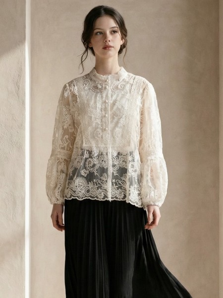 EID ELITE Taffeta Embroidery Top