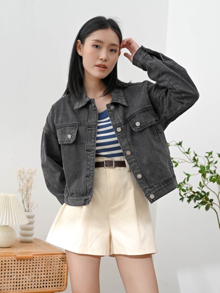 Lani Jacket Black Denim