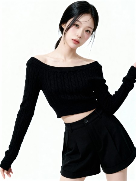 Dizza Off Shoulder Knit Top